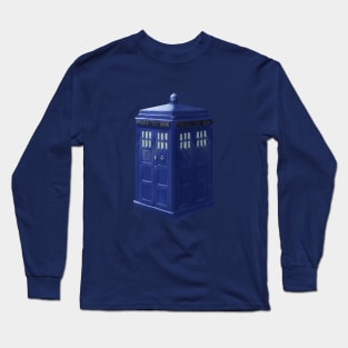 Tardis with Light Rays. Long Sleeve T-Shirt